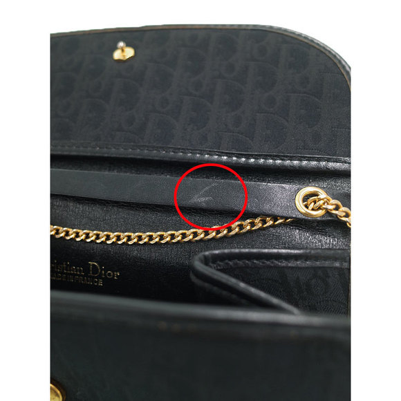 Christian Dior Trotter Pattern Chain Shoulder Bag - Picture 5 of 9